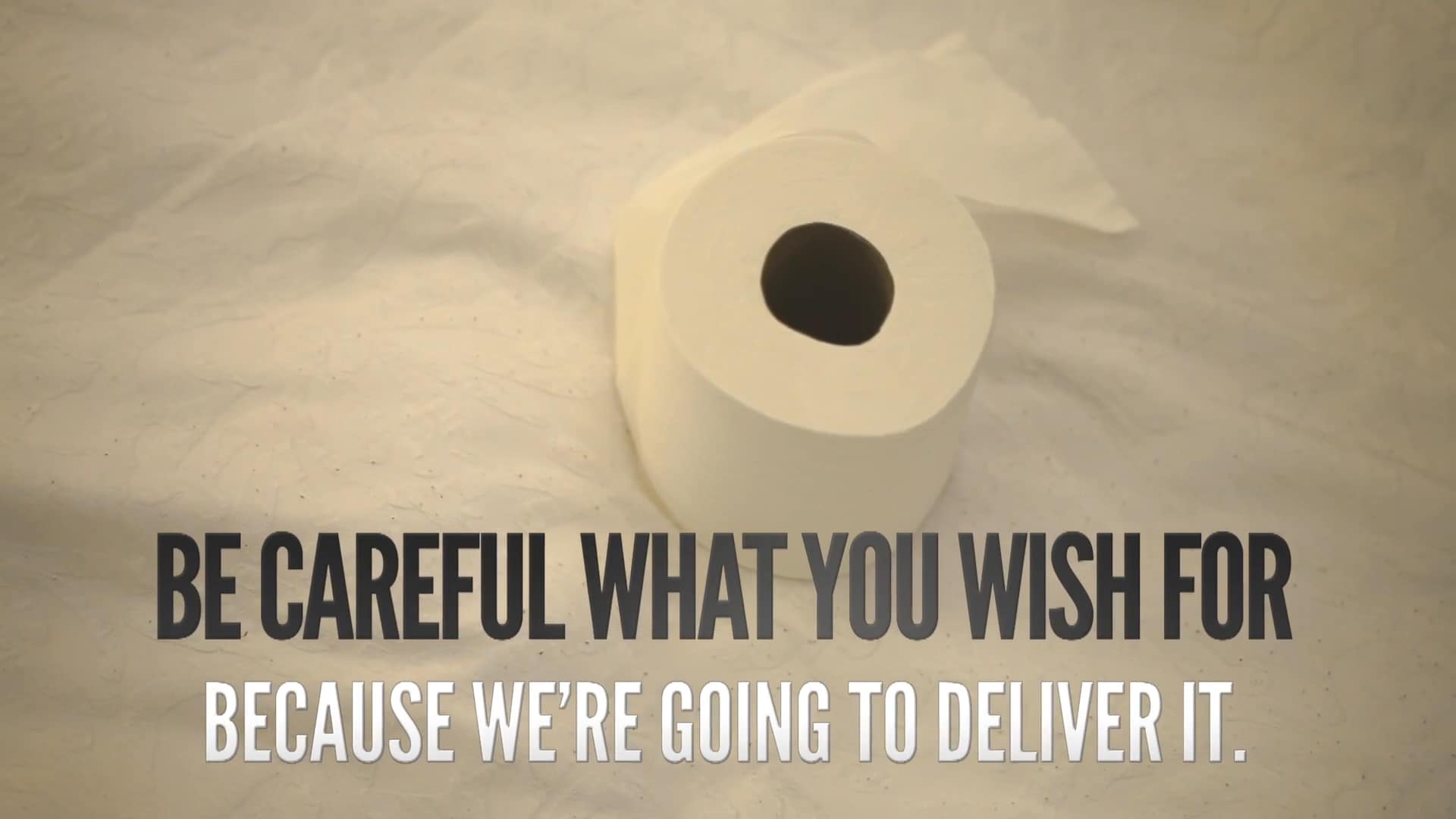 Imperial Bag and Paper Be Careful What You Wish For toilet paper comedy video rough cut, produced by Ben Schreiner of PumaPro Creative Media Studio