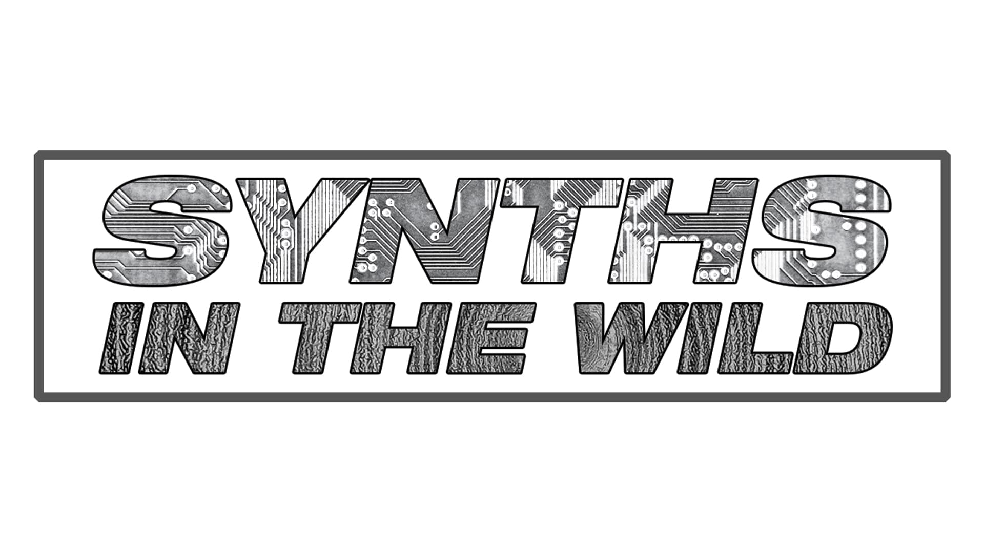 Synths in the Wild Lo-Fi circuit and wood grain texture sticker, designed and produced by Ben Schreiner of PumaPro Creative Media Studio